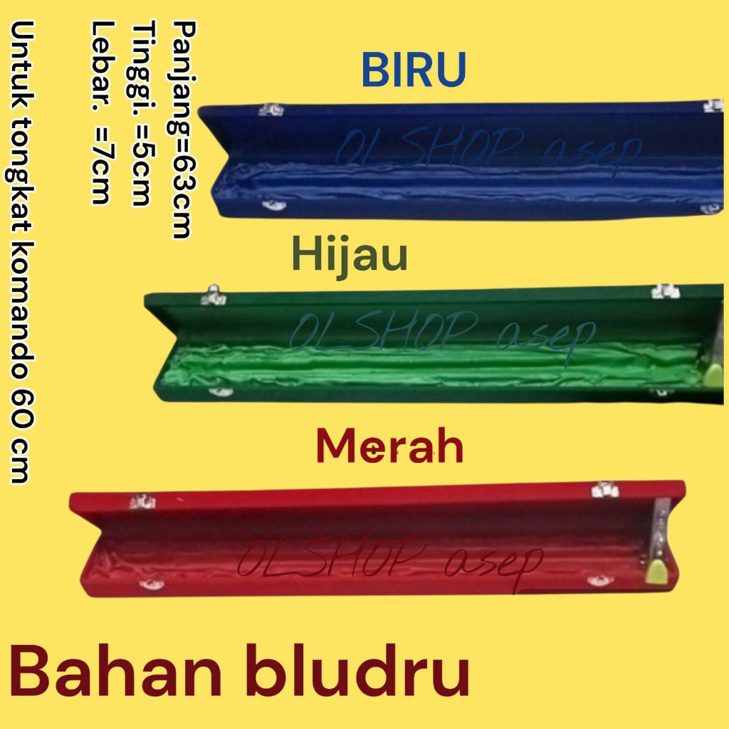 KOTAK TEMPAT TONGKAT KOMANDO#biru #hijau dan merah