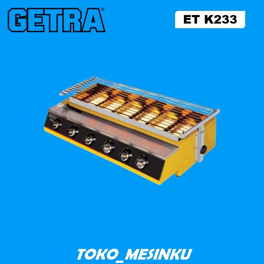 GETRA ET K233 Kompor Pemanggang Roaster 6 Tungku Bbq Sosis