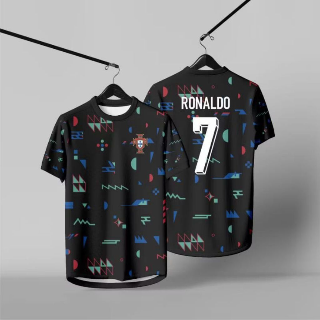 Jersey Baju Bola PORTUGAL Prematch 2024 Fullprinting
