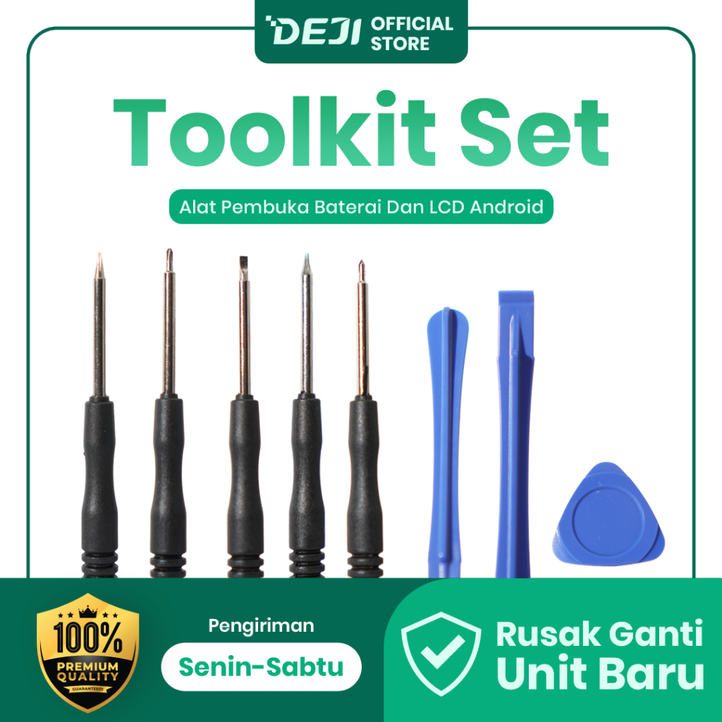 DEJI Toolkit Set Alat Pembuka Baterai dan LCD for Android