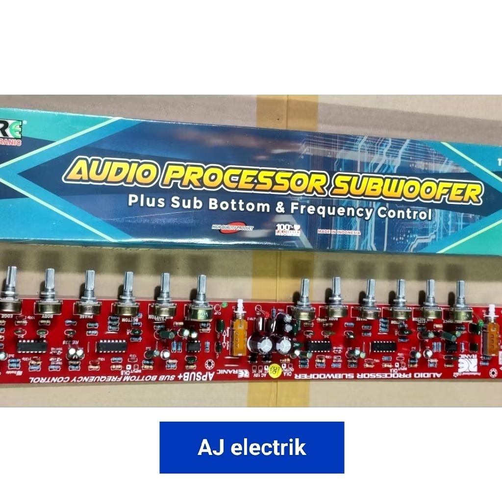 KIT Audio Processor Subwoofer Ranic 851 Stereo Plus Sub Bottom & Frequency Control untuk Kualitas Su