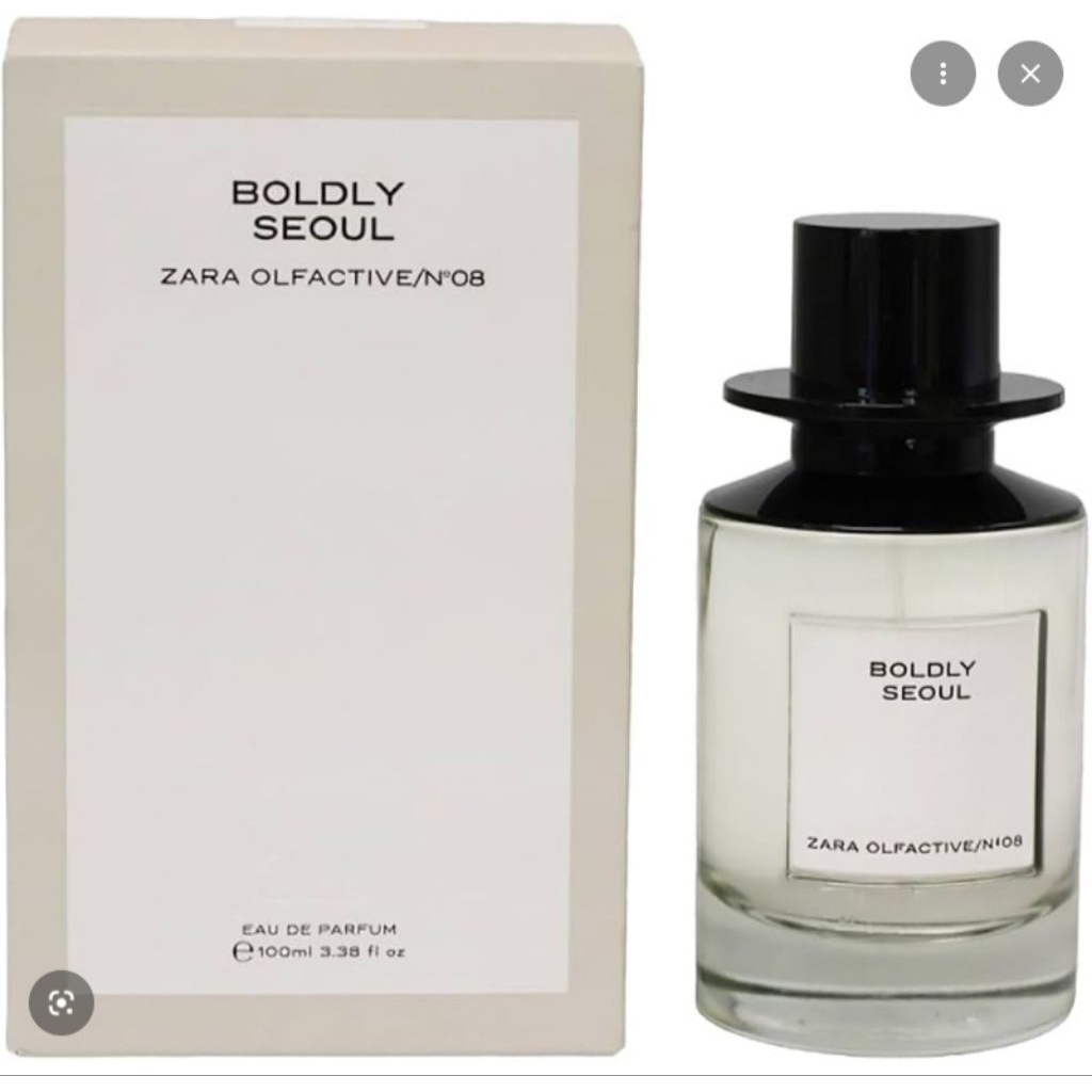 Parfum Zara Boldly Seoul 100ml Tutup botol topi /original reject no box eropa