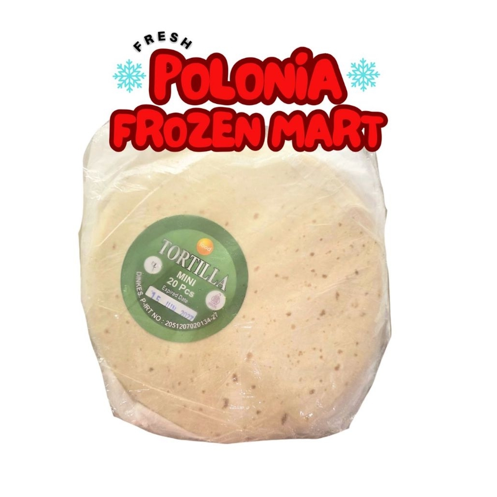 JIHAN kulit kebab / torttilla kecil 20 cm isi 20 pc