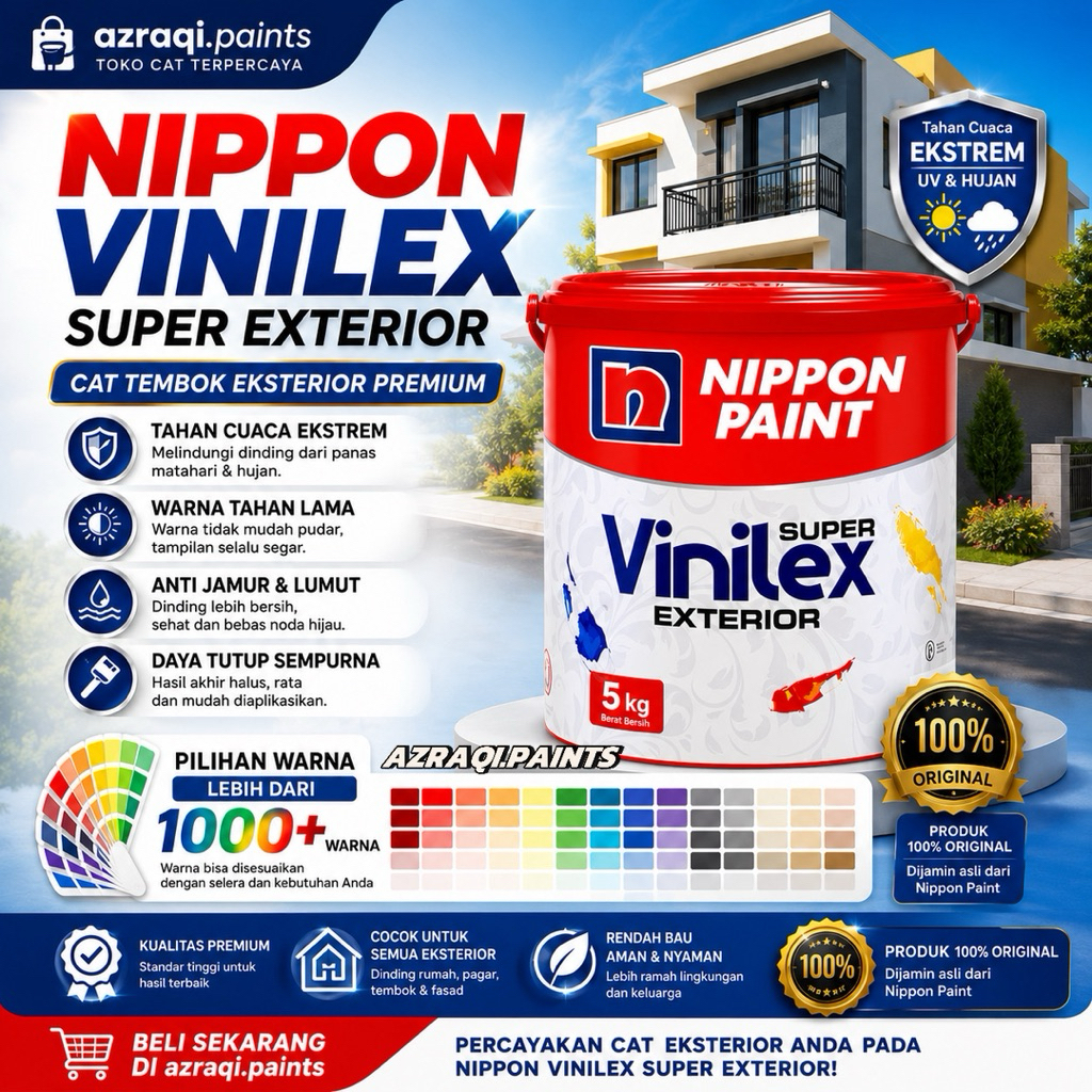 VINILEX SUPER EXTERIOR VINILEX IKAN EXTERIOR ( 5 KG ) GALON