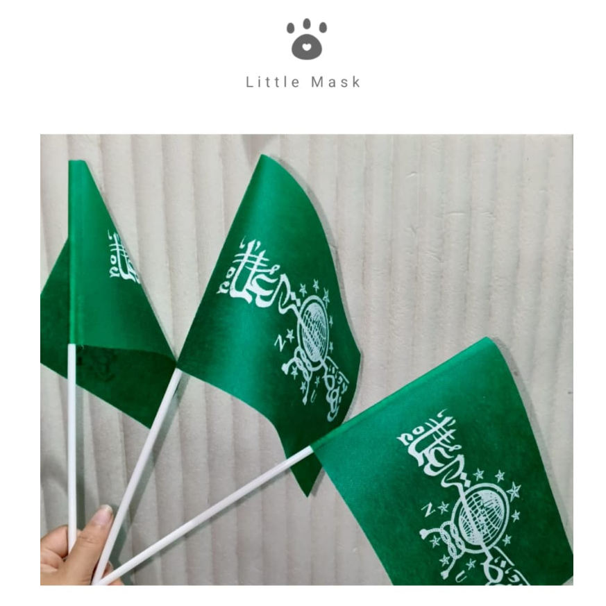 Bendera Tangan NU (Nahdlatul Ulama)/bendera NU kecil/ bendera tangan islam/bendera tangan NU