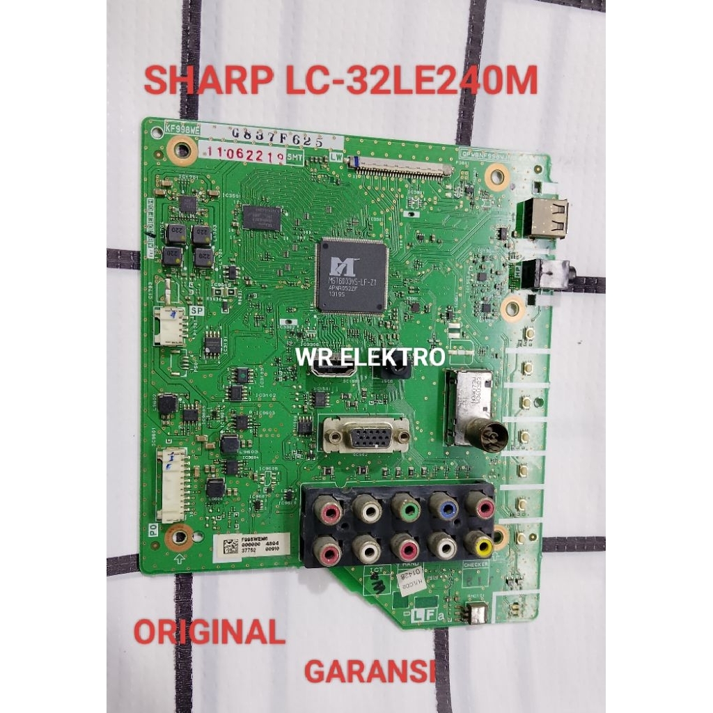 Mainboard Tv Sharp Lc-32LE240M / Mesin Tv Sharp LC-32LE240M / MOBO TV SHARP LC-32LE240M