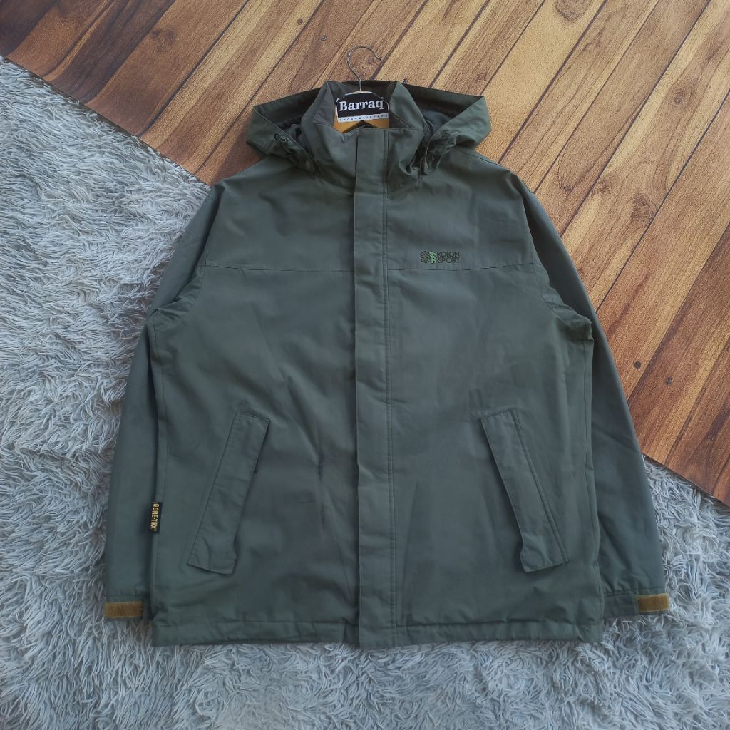 Jaket Outdoor Kolon Sport Goretex Army Khaki NOT gorpcore blocktech running winbreaker lightweight j