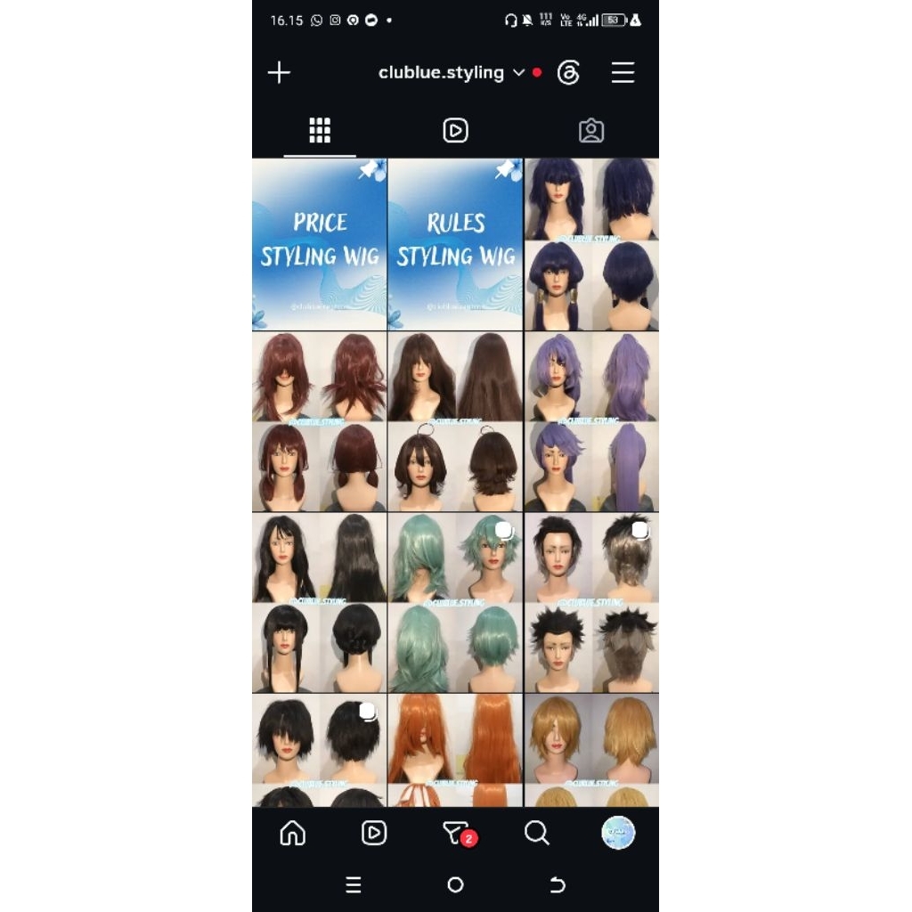 styling wig