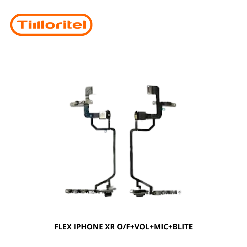 FLEX IPHONE XR O/F+VOL+MIC+BLITE