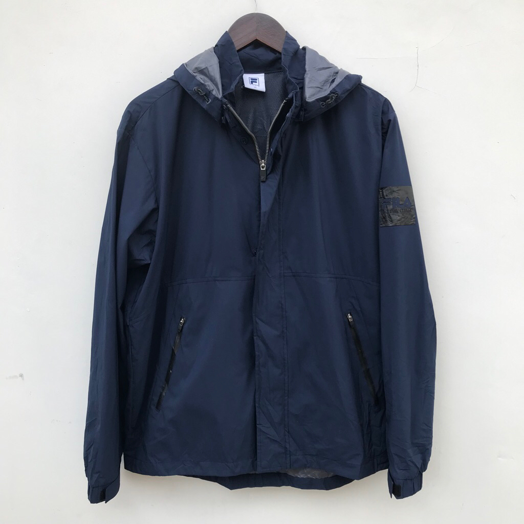Jaket by Fila Blocktech Outdoor Jacket Navy sz Large