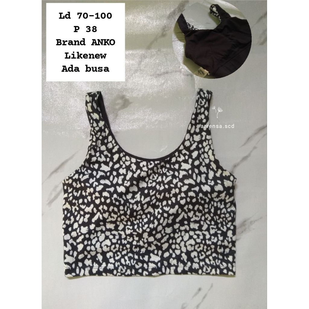 tanktop bra anko leopard