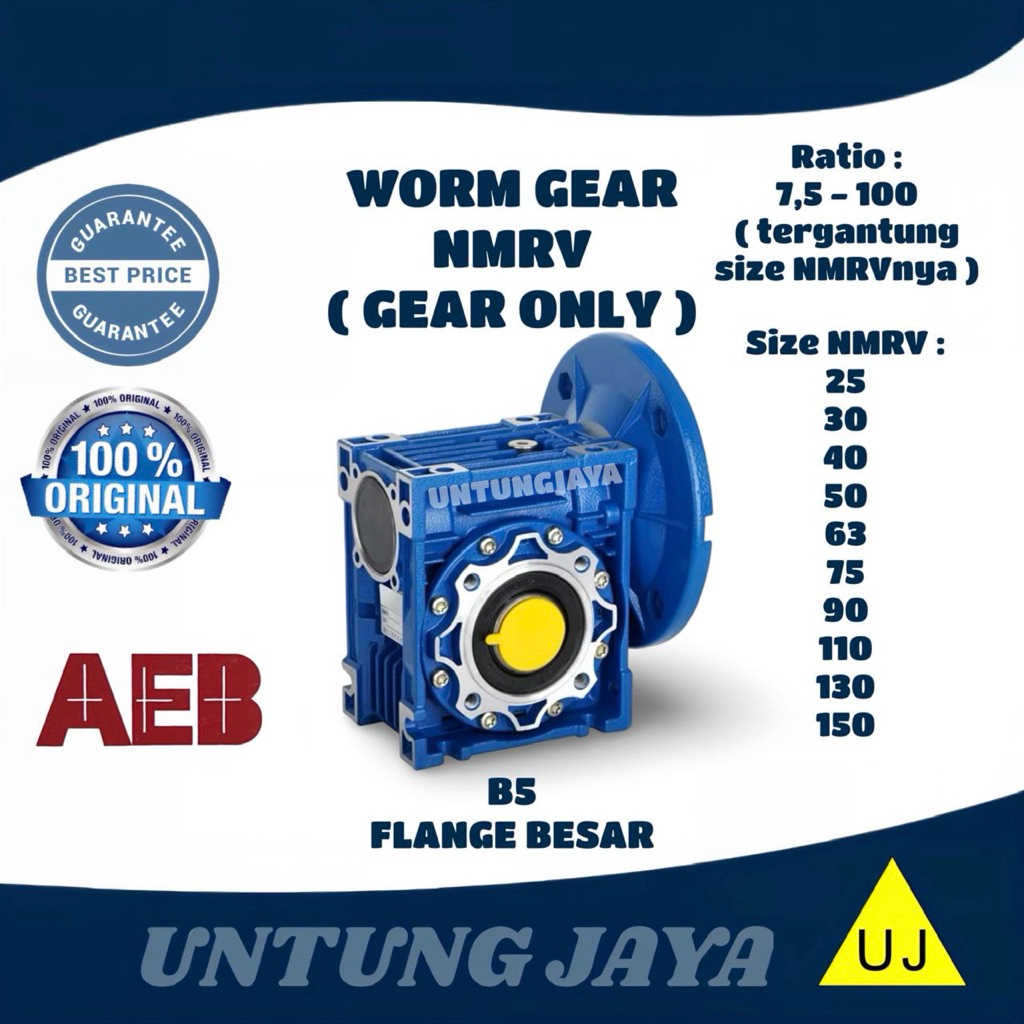 GEARBOX NMRV 075 // WORM GEAR NMRV 075 // GIRBOK NMRV 075