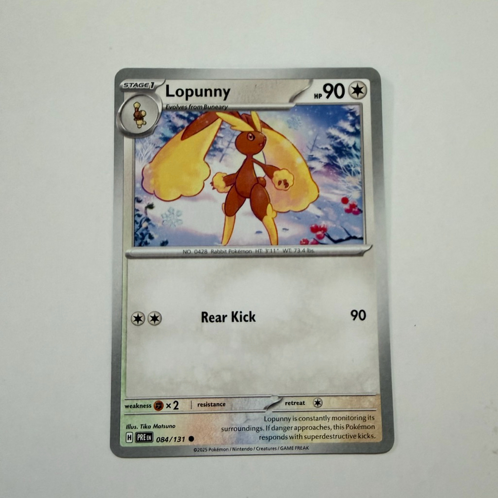 Pokemon Card English Lopunny 084/131