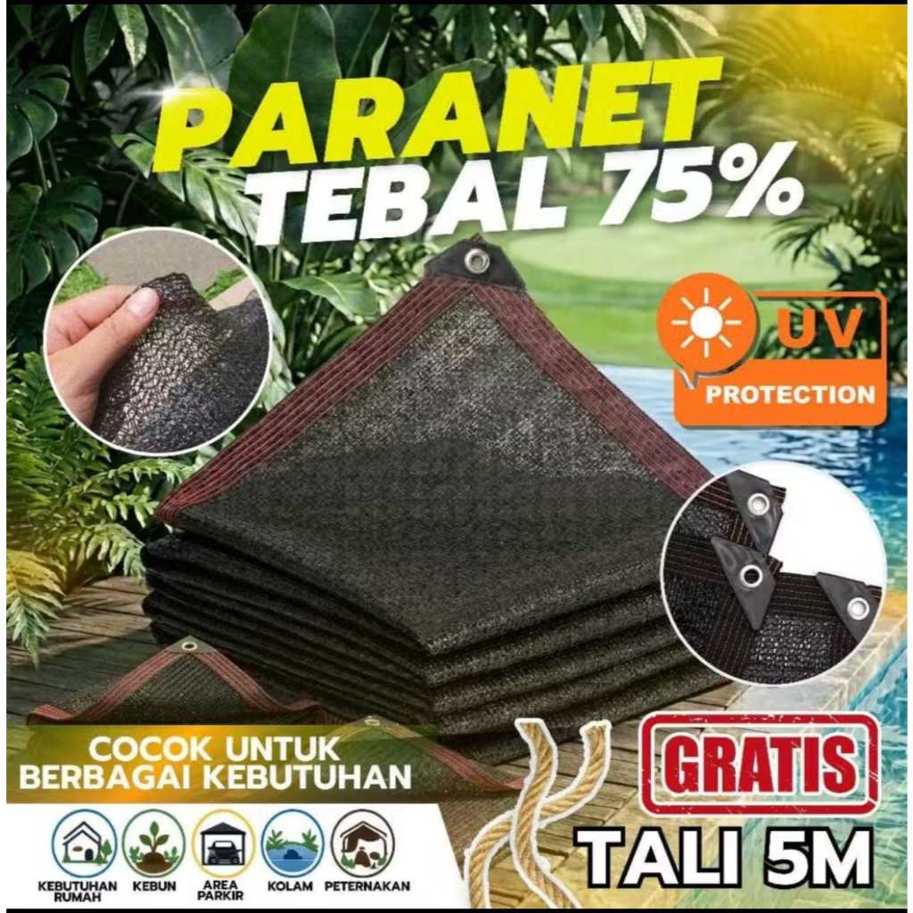 paranet 2x3 pakai list dan mata ayam 75%