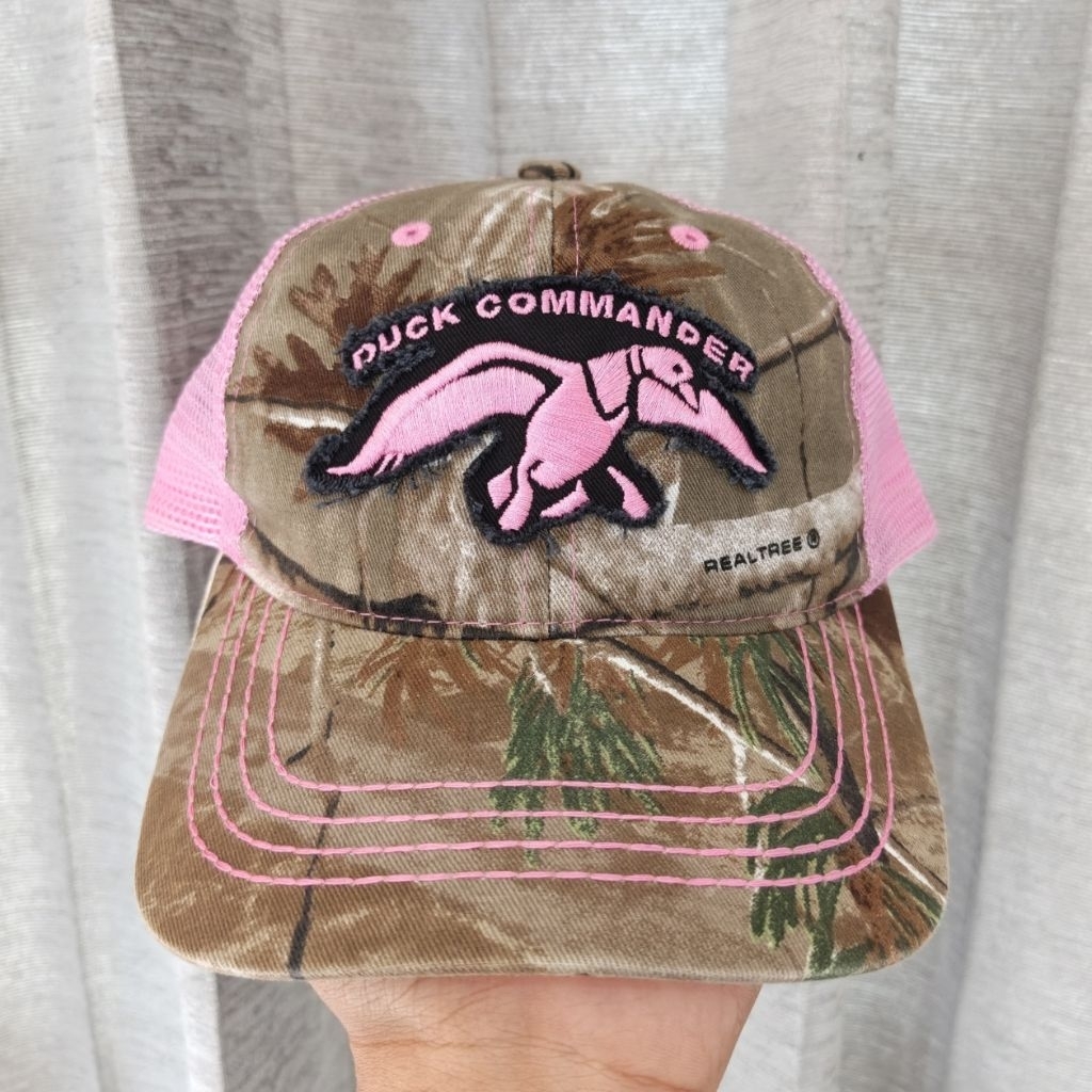 Duck commander realtree camo mesh trucker hat