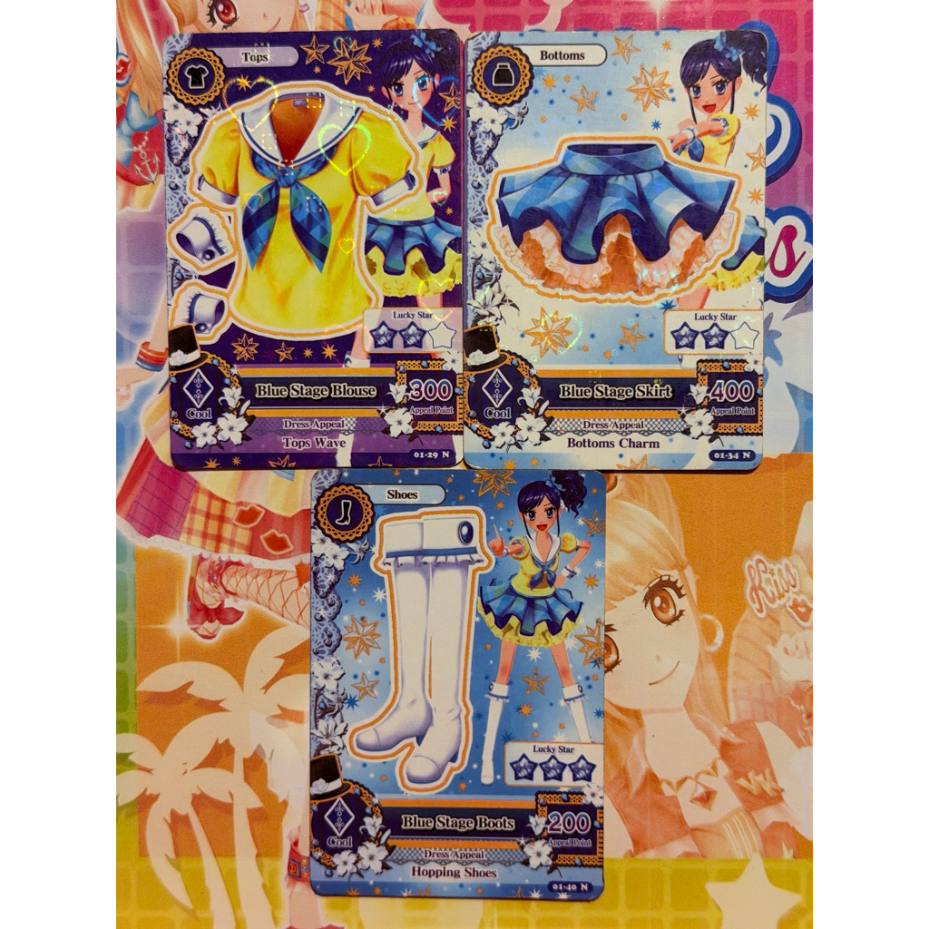 (Unofficial) Kartu Aikatsu Aoi Kiriya Blue Stage Coord