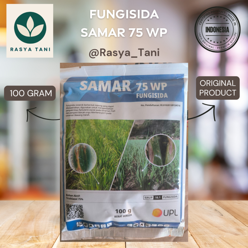 SAMAR 75 WP 100 GRAM FUNGISIDA ( Trisiklazol 75% )