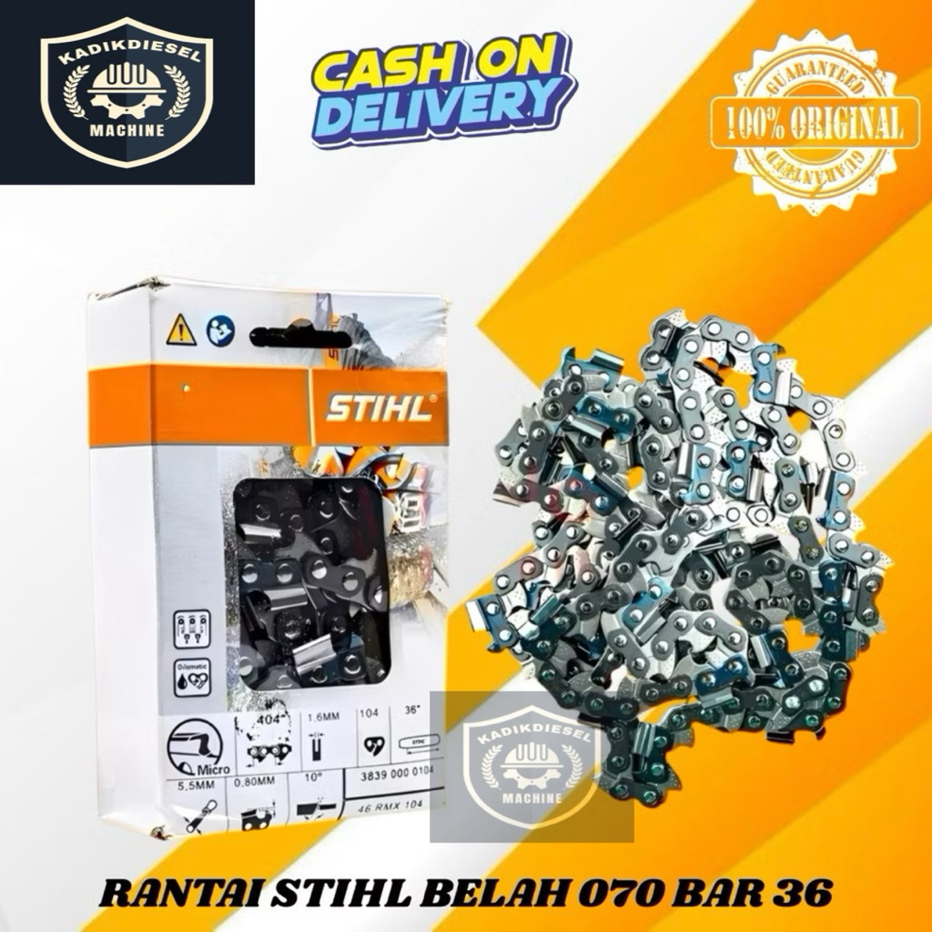 MURAH RANTAI CHAINSAW STIHL 070 BELAH STIHL BAR 36"ORIGINAL