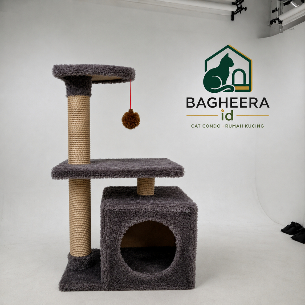 Bagheera Cat Condo - Cat Tree - Cat Tree - Cat Skratcher - Rumah Kucing - Garukan Kucing