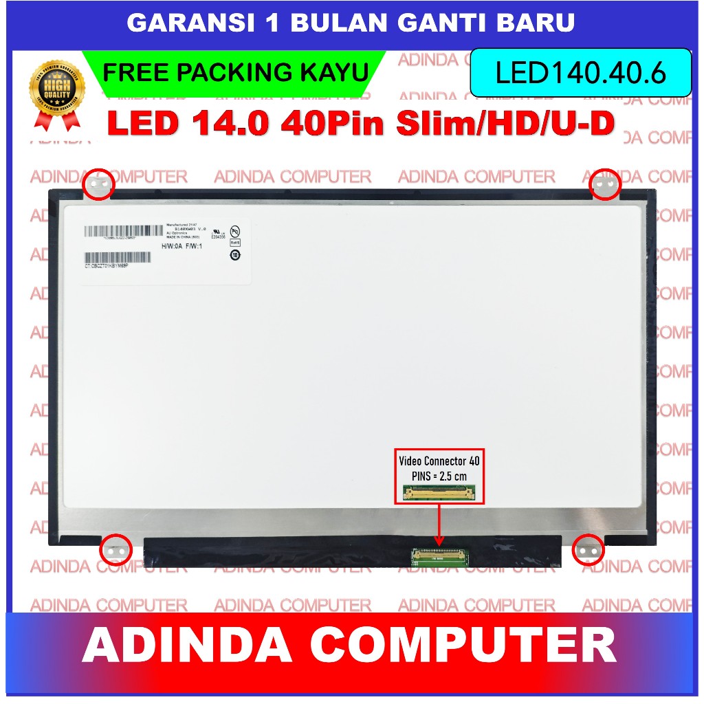 LED LCD Layar Screen Dell 14 3437 14 3421 14R 5420 14R 5421 14R 5437 14R 7420