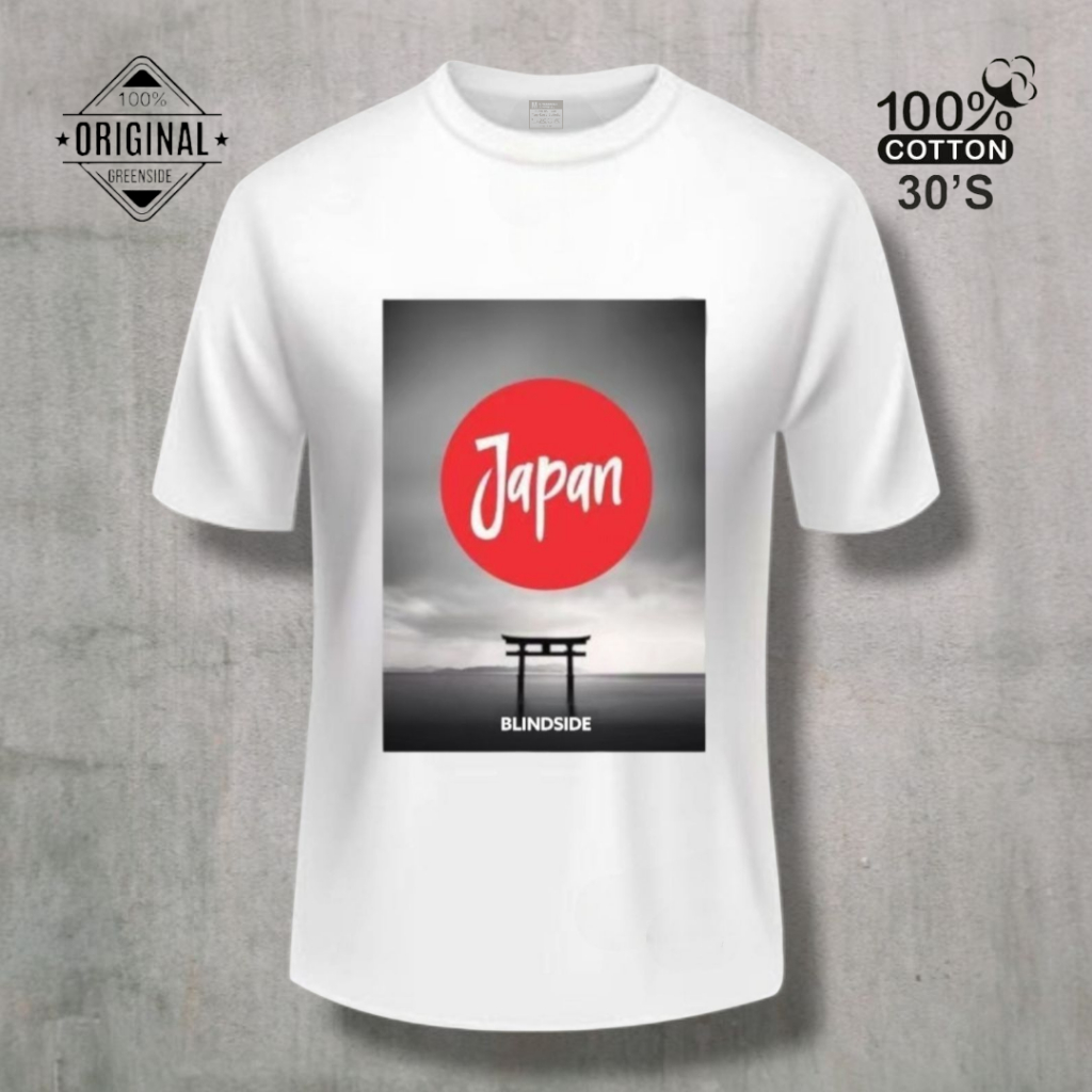 GREENSIDE Tshirt Putih Original Pria Wanita-Kain Katun/Kaos Greenlight Original/Baju Kaos Ariel Noah