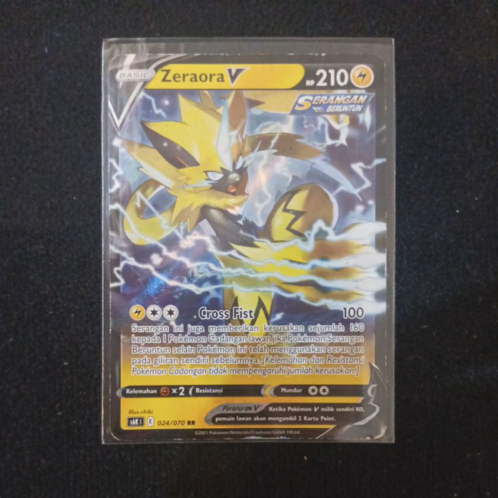 Zeraora V (Cacat) 024/070 s6K (E) 2021