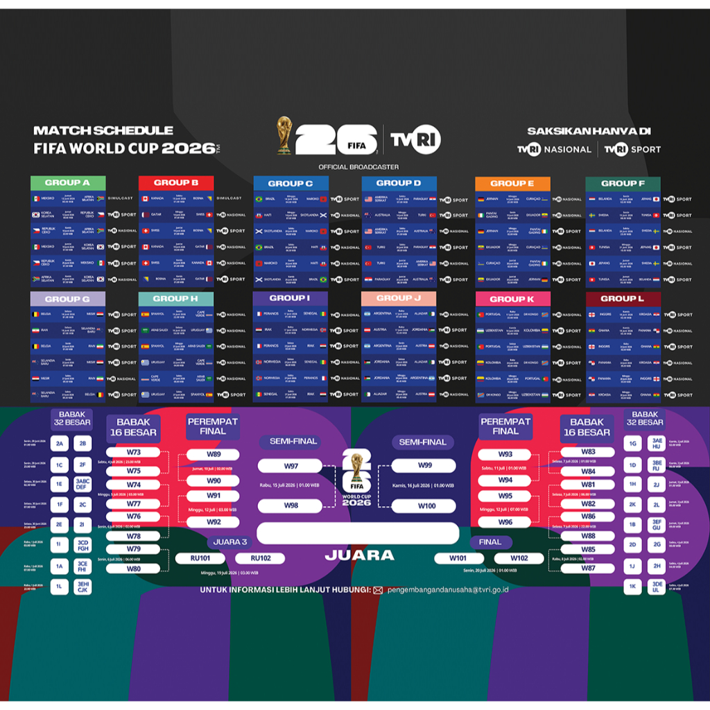 POSTER JADWAL PIALA DUNIA 2026