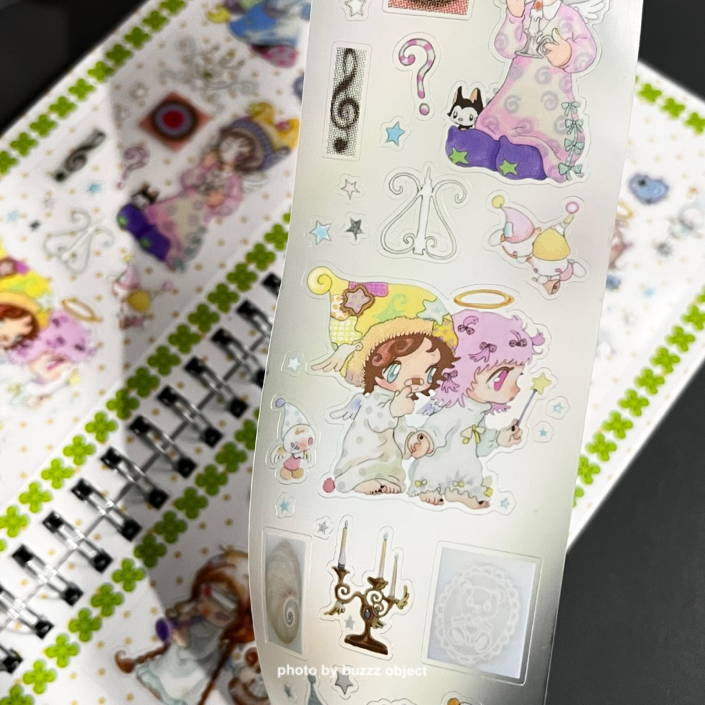 [oliwabiu] Lullaby Night Sticker || Cute Aesthetic Y2K Art Style Deco Stiker Journaling Scrapbook Wa