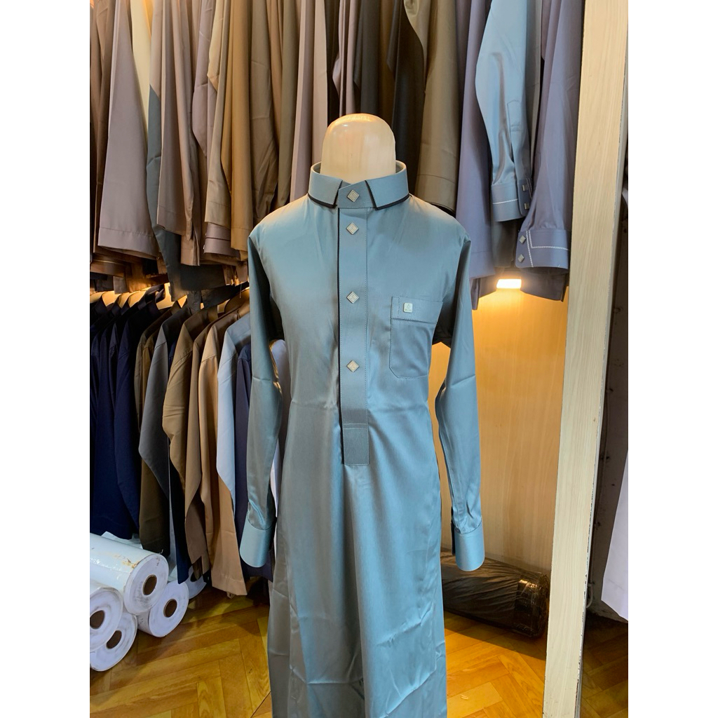 Gamis Anak Annun - Jubah Annun Motif Kerah Kemeja