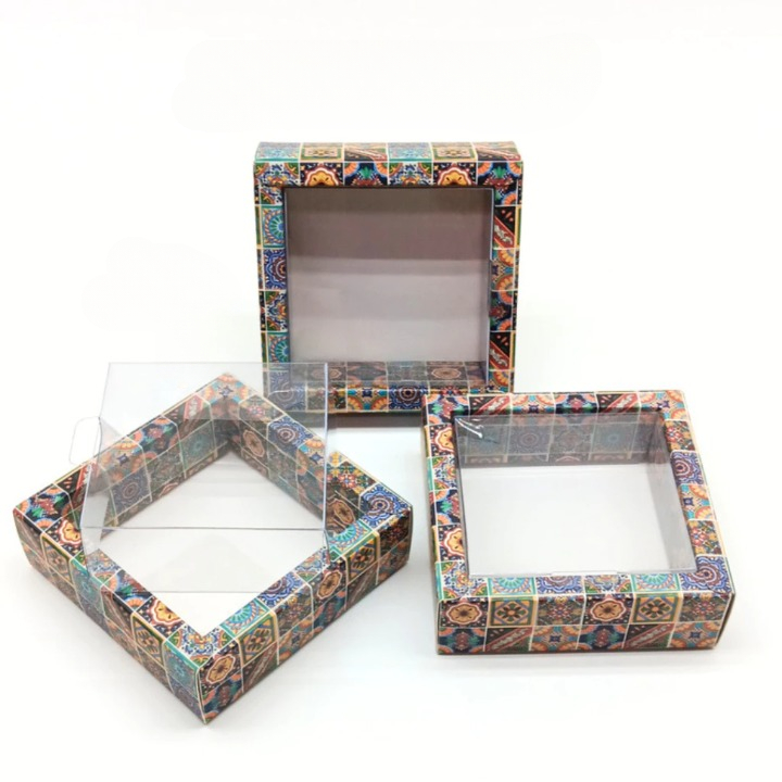 Box Packaging Hampers Motif Tutup Mika