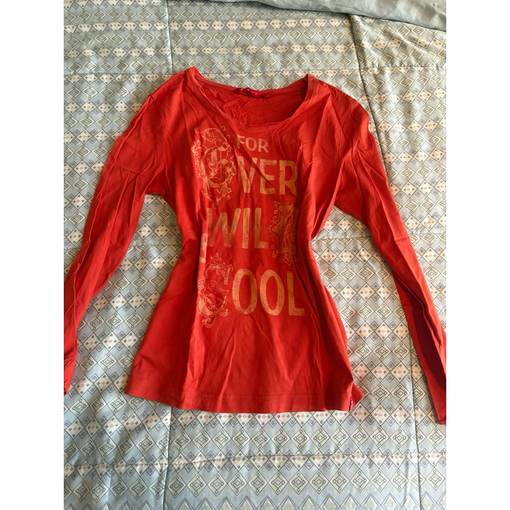 vintage long sleeve orange