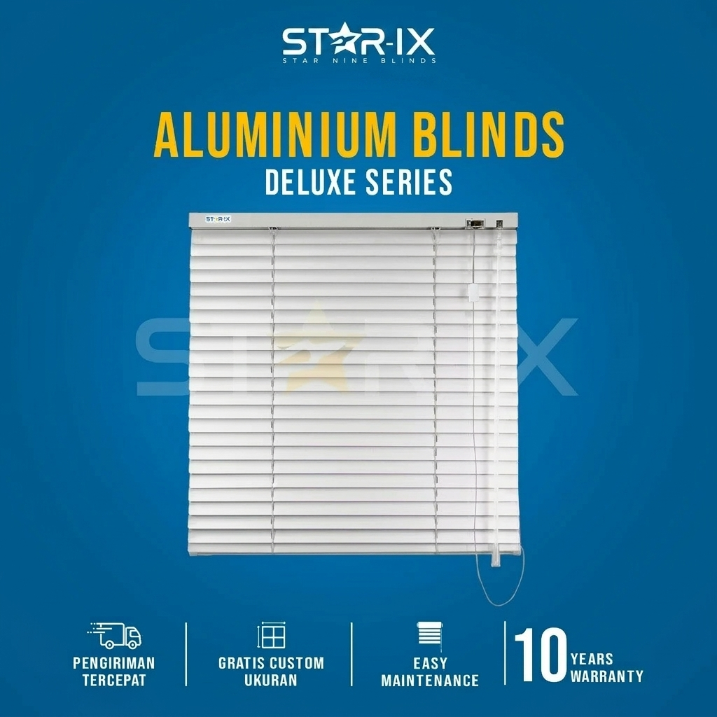 Tirai Krey Aluminium Venetian Blinds Slimline Modern untuk Jendela Rumah dan Kantor