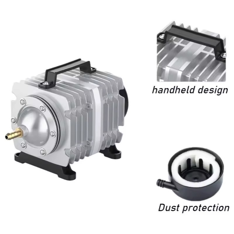 Pompa Aerator Kolam Akuarium ACO 001 Elektromagnetik Blower Gelembung Pompa Udara Ikan Aquarium
