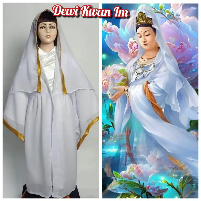 Kwan Im/Kostum Keagamaan Kwan Shi Yin Pu Sa/Kostum Carnaval Dewi Welas Asih Kwan Im