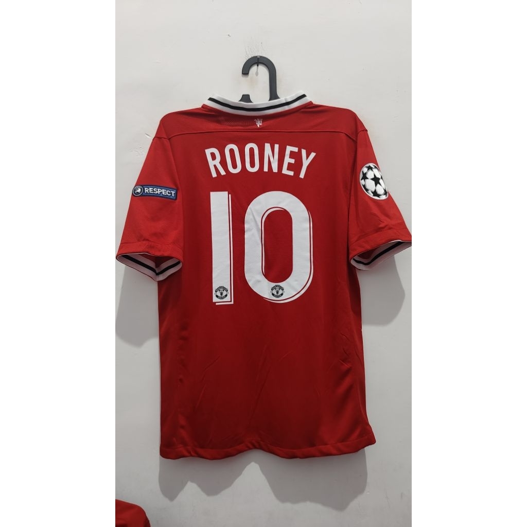 jersey retro M@nu@ U@t@d Rooney size L