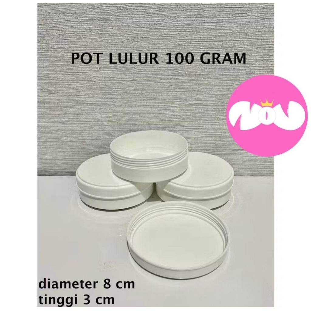 Pot Lulur 100gram Pomade Wadah Scrub Lotion Cream Semir 100gr