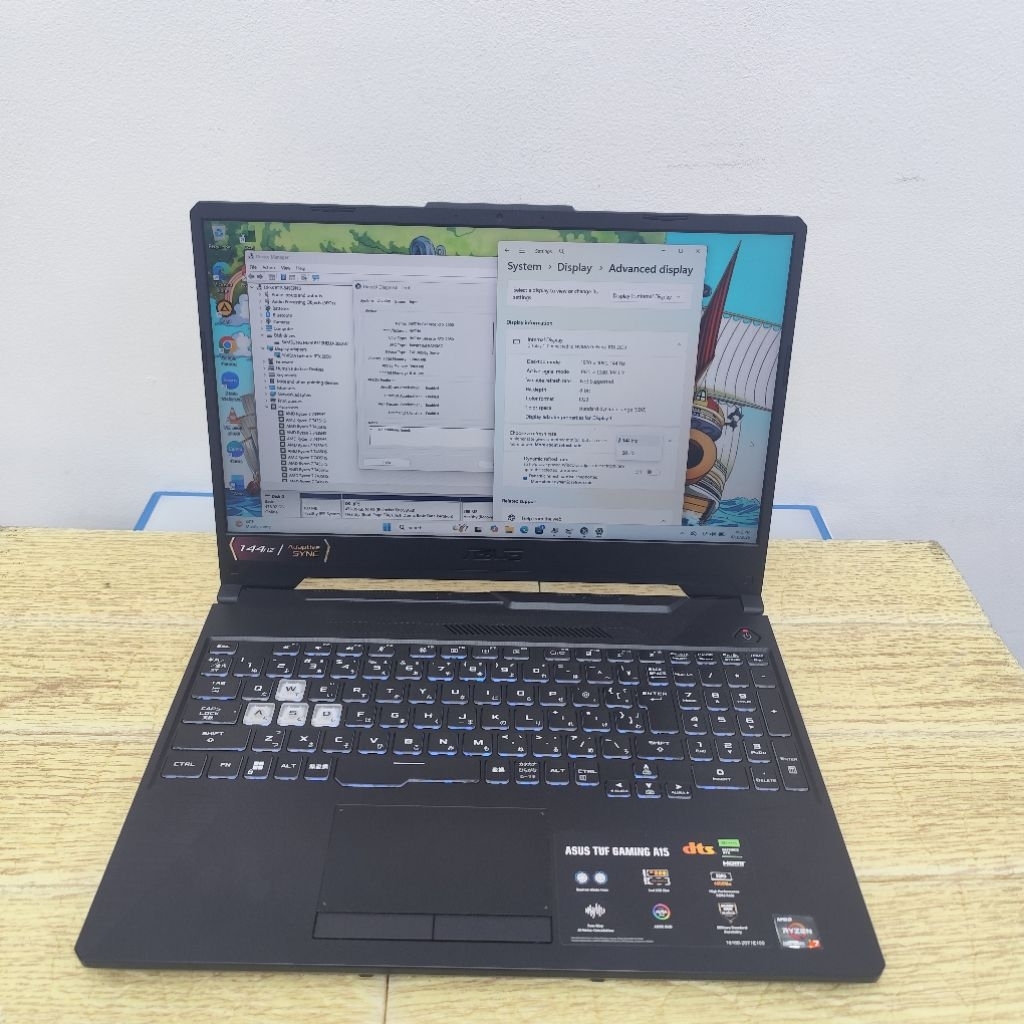 Laptop Second Asus Tuf Gm a15 Fa506nfr Amd Ryzen 7 7435hs Ram 16gb Ssd 512gb Rtx 2050 4gb