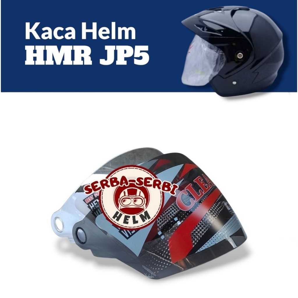 [SSH] Kaca Helm HMR JP5 Visor Helmet Hmr Jp5 Anti Pecah Warna Bening Hitam Pelangi