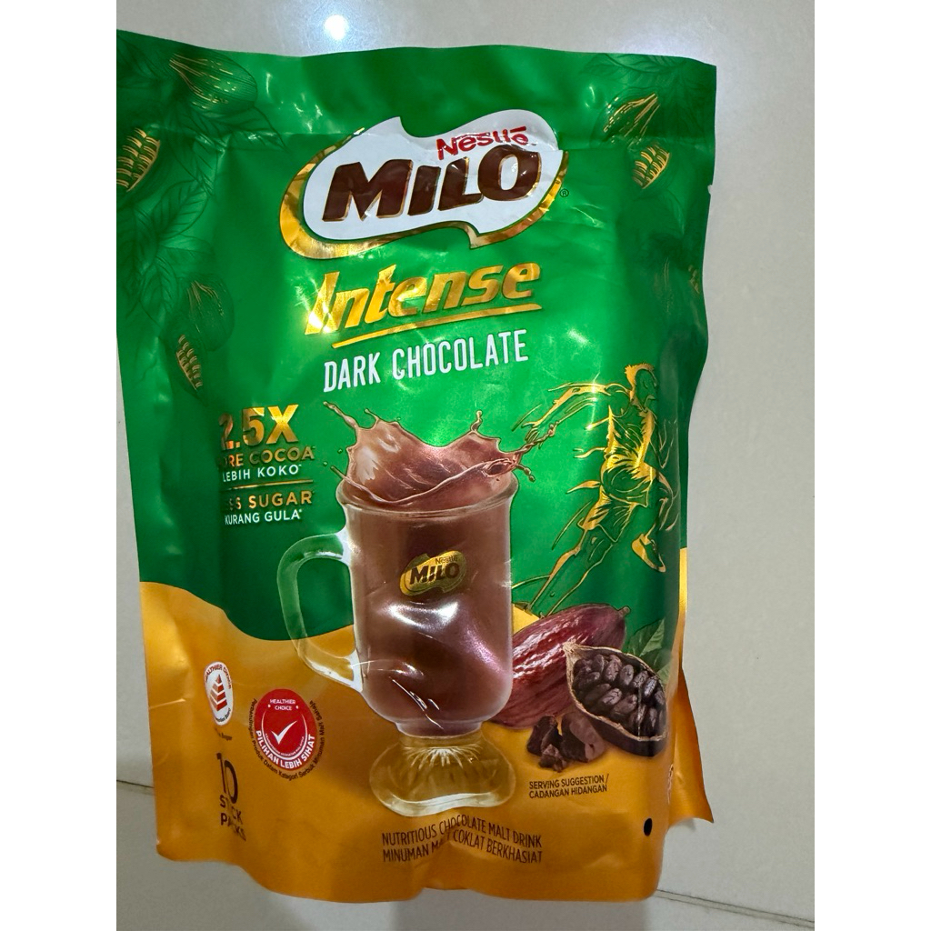 NESTLE MILO INTENSE DARK CHOCOLATE. MILO INTENSE MALAYSIA. MILO ORI MALAYSIA. MILO LESS SUGAR