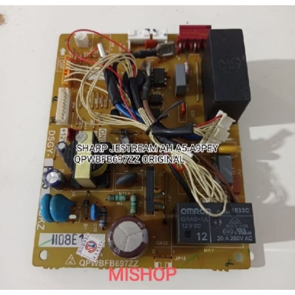 MODUL PCB AC SHARP JESTREAM QPWBFB697JBZZ PEY ORIGINAL
