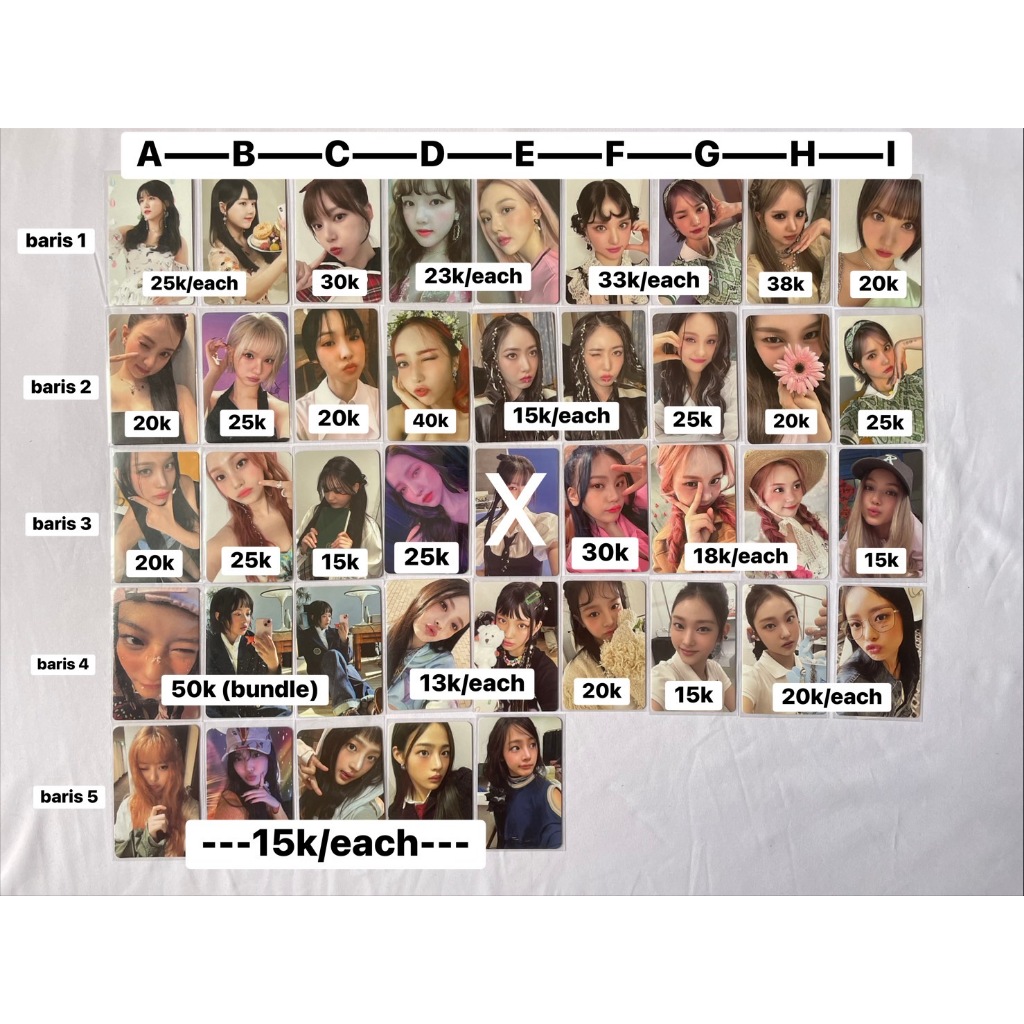 PHOTOCARD PC OFFICIAL GFRIEND SOWON YERIN EUNHA SINB YUJU UMJI VIVIZ BENEFIT KTOWN VOYAGE SOTS APPLE