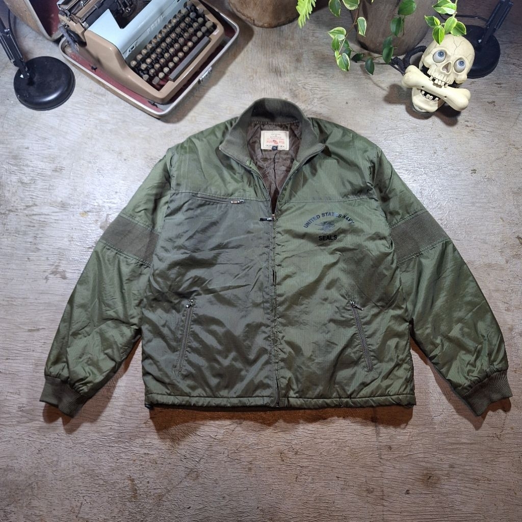 Old Crow US Navy Seal Jacket, not avirex alpha buzzrickson real mccoys ma1 parka bomber field flight