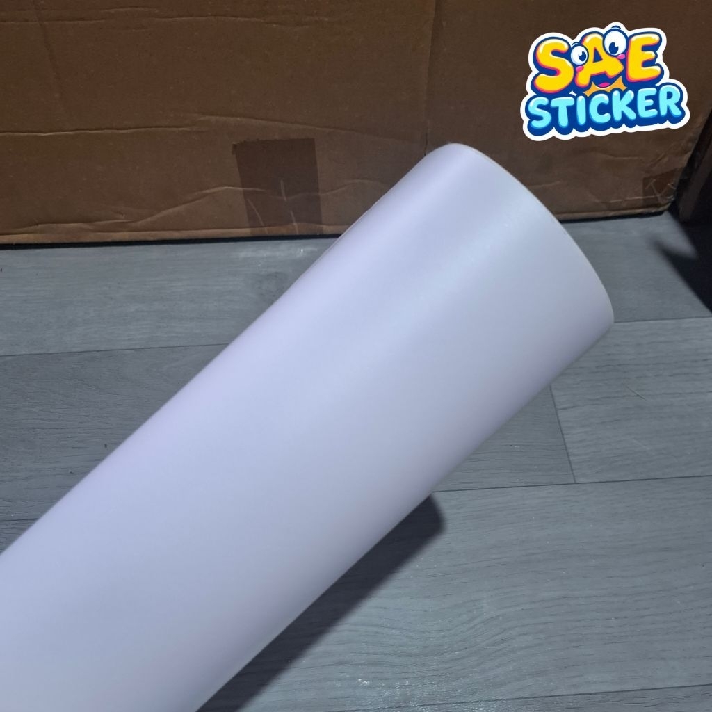 Sticket Skotlet Motor Putih Doff Dop