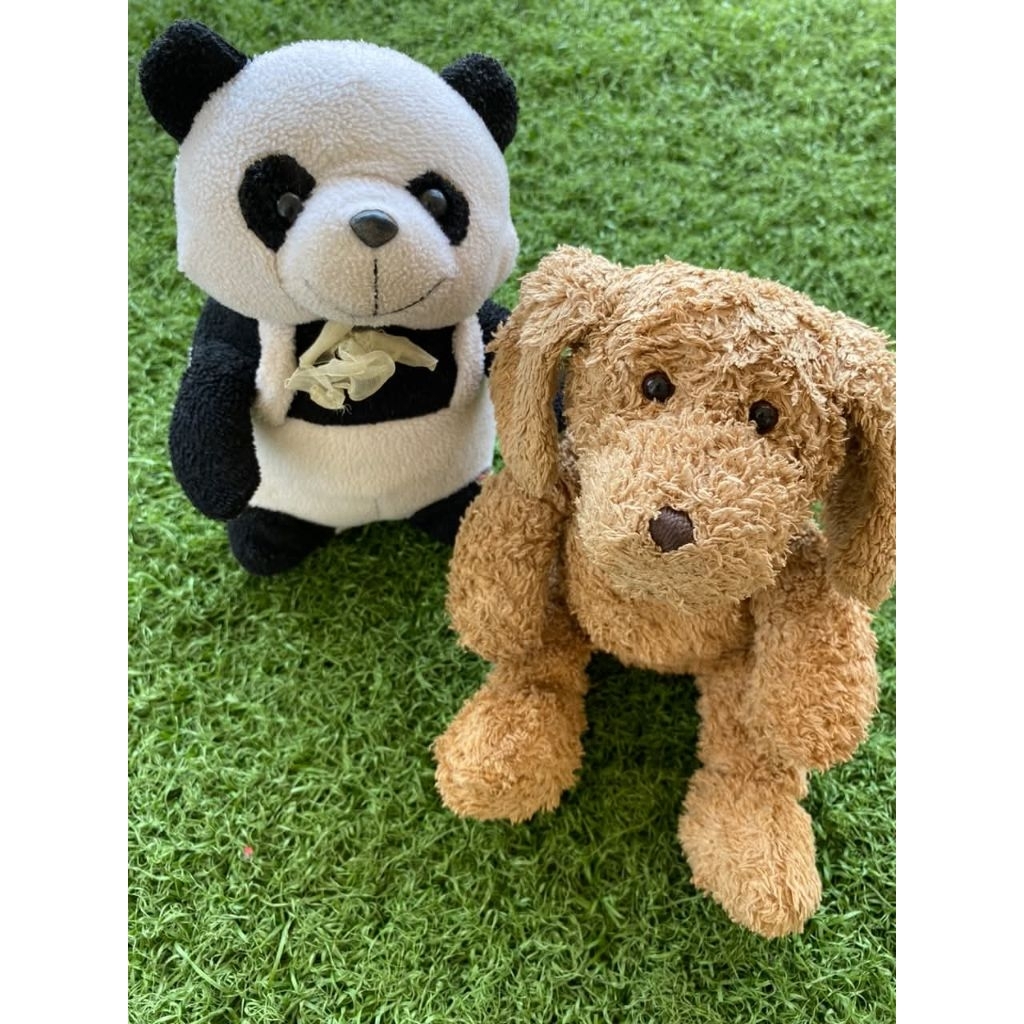 bundling boneka anjing&panda pl