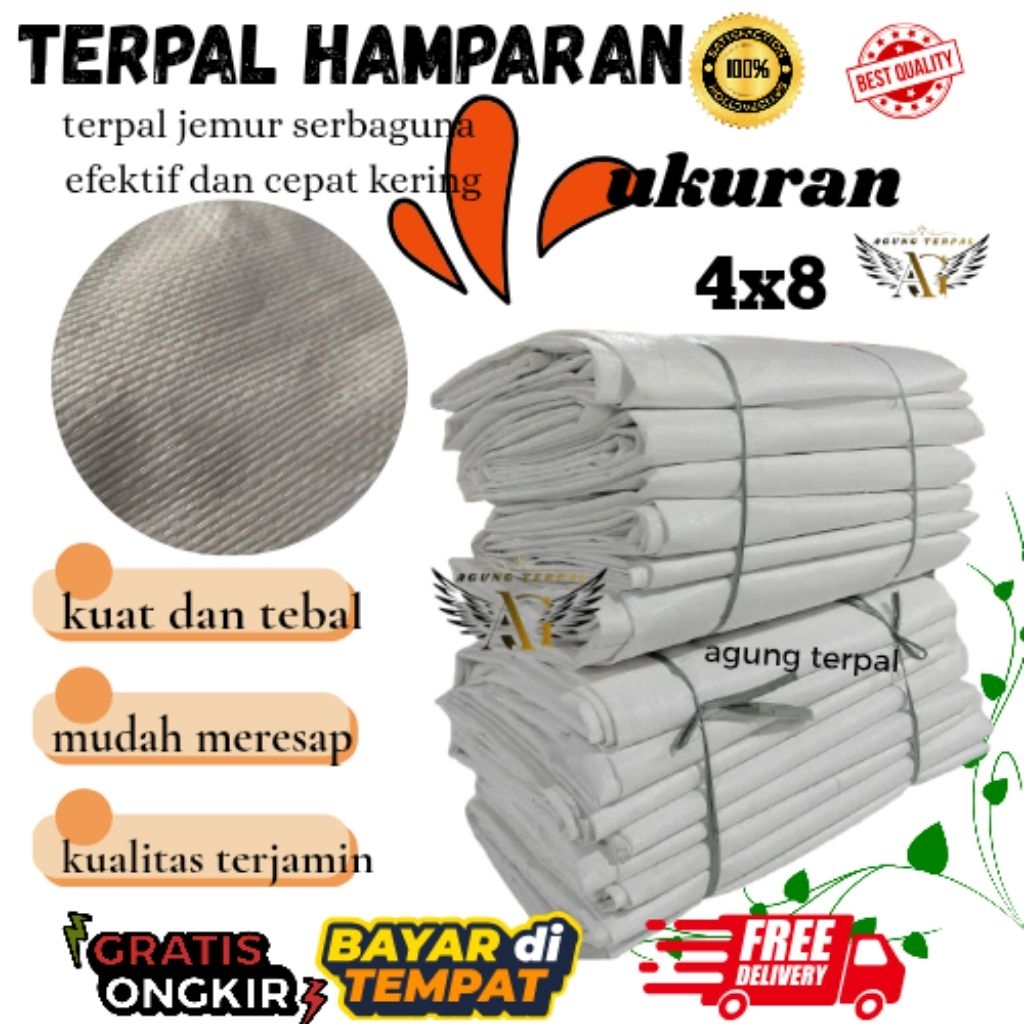 TERPAL HAMPARAN PUTIH/JUMBO KAPALAN  / TERPAL LEMBARAN