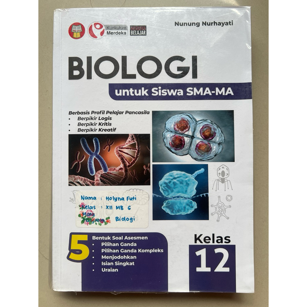 Buku Biologi untuk Siswa SMA/MA Kelas 12 - YRAMA WIDYA