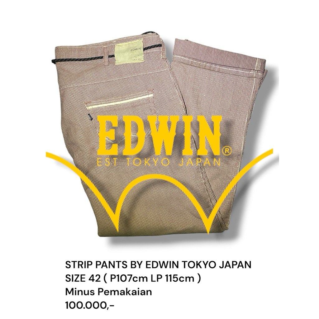 CELANA EDWIN JAPAN STRIPES - PRELOVED