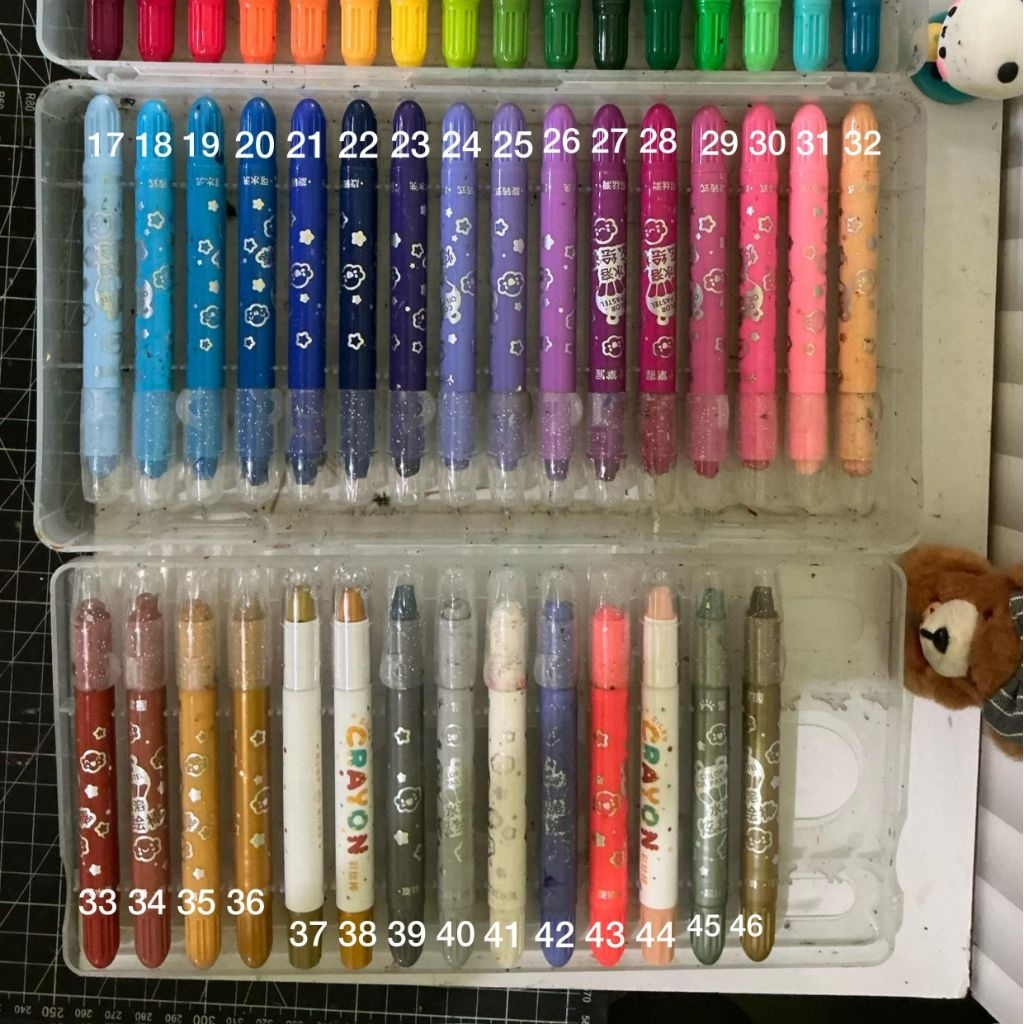 grasp silky crayon