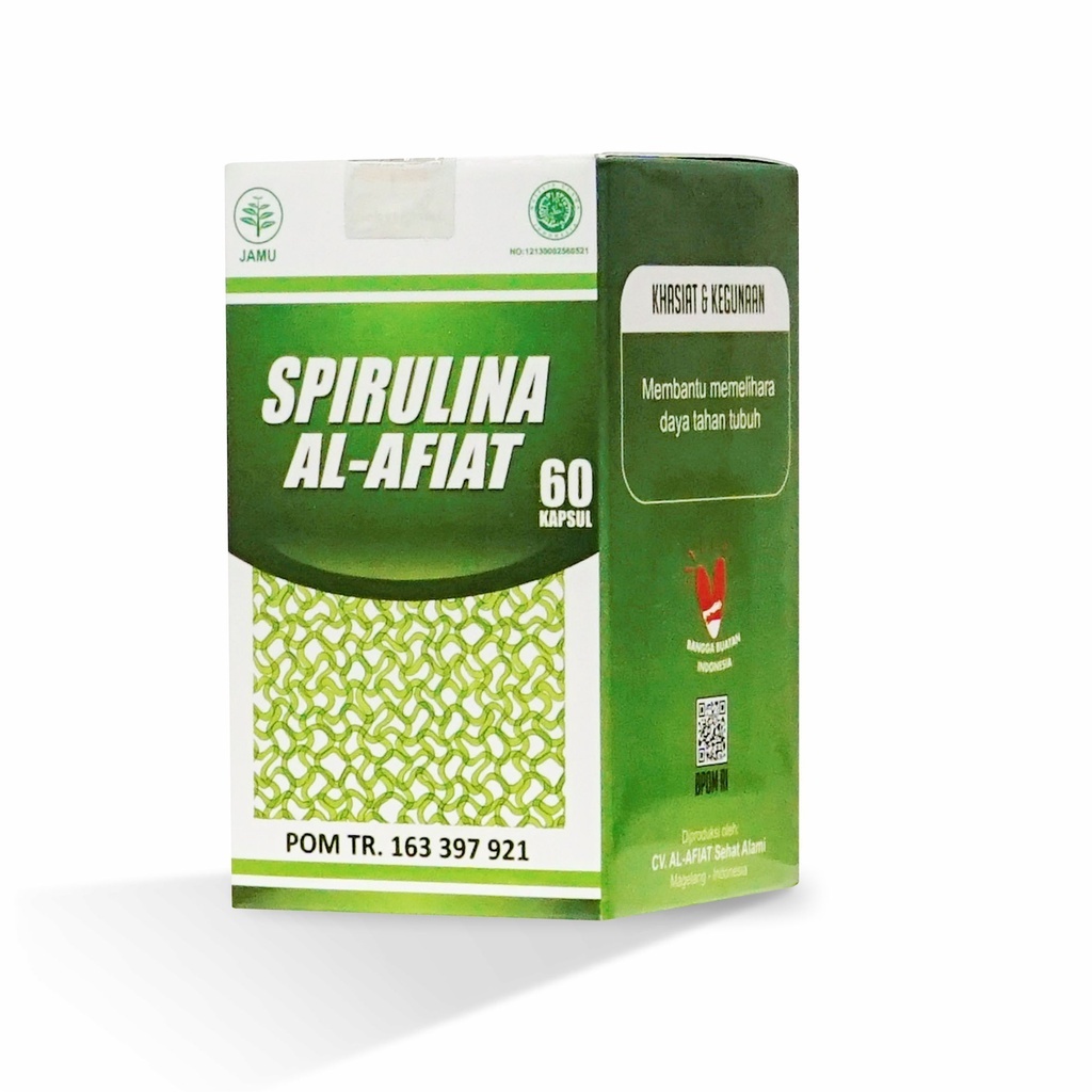 Spirulina Al Afiat Kapsul - Suplemen Imun & Antioksidan 60 Kapsul