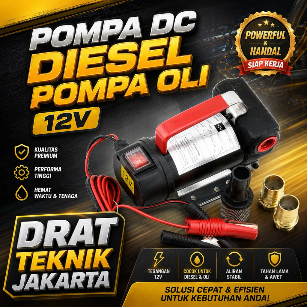 POMPA DC 12VOLT POMPA TRANSFER  MINYAK SOLAR 12 VOLT